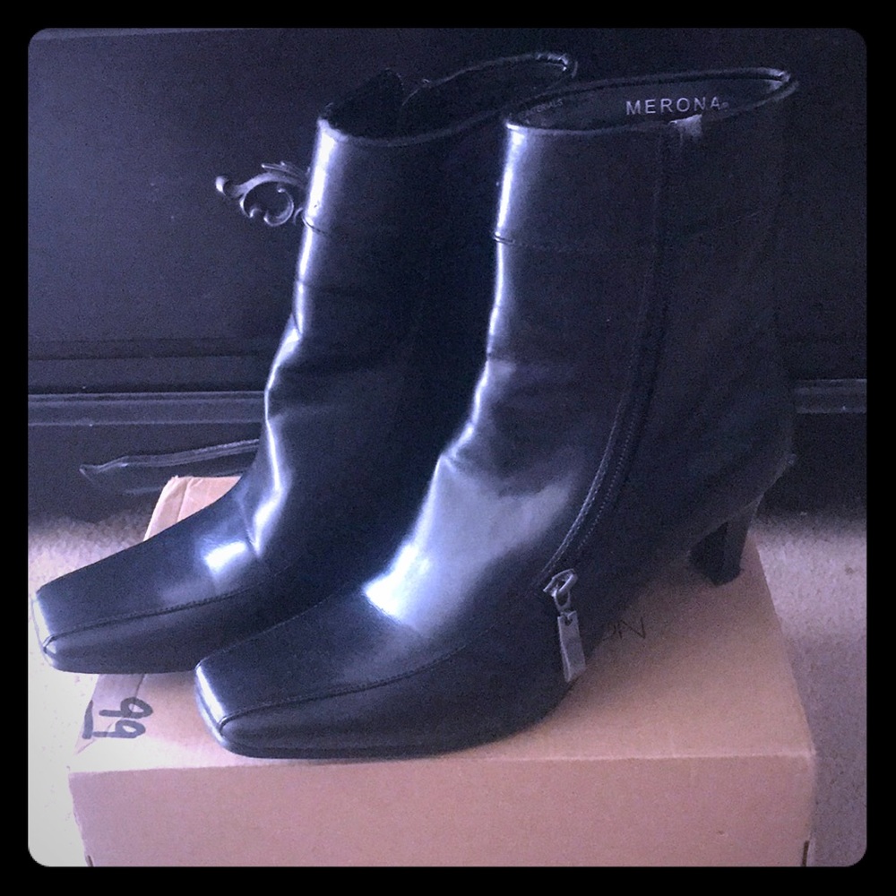 Merona Black Booties